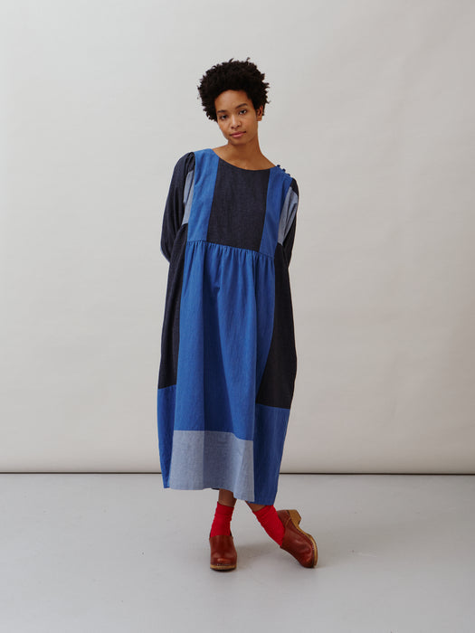 Sideline Betsy Dress in Indigo Mix