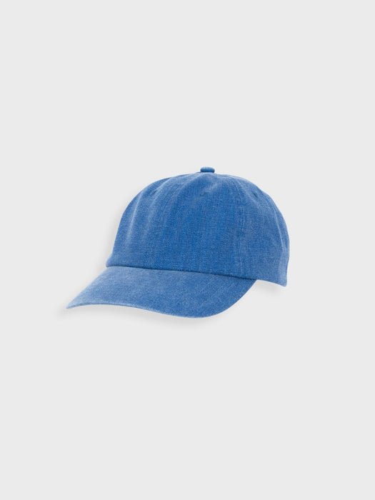 Folk Men Herringbone Cap in Bright Blue