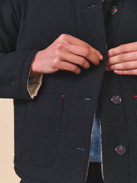 Sideline Molly Jacket in Black
