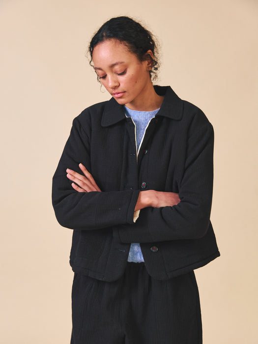 Sideline Molly Jacket in Black