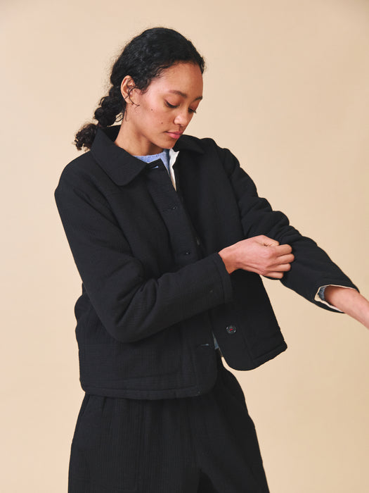 Sideline Molly Jacket in Black