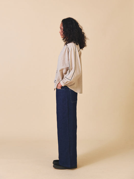 Sideline Willow Shirt in Stone