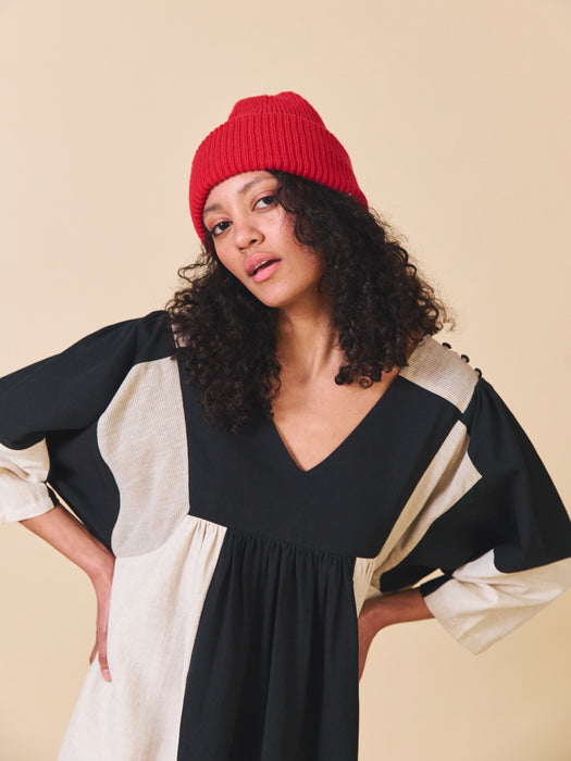 Sideline Betty Dress in Mono Mix