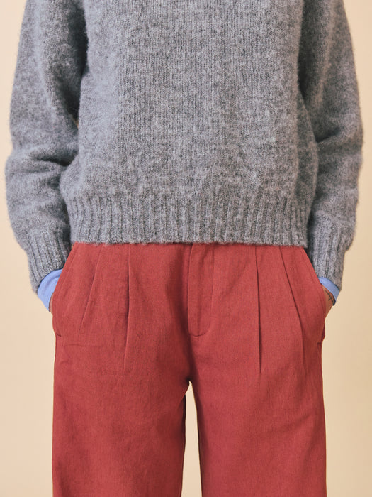 Sideline Olive Trousers in Brick