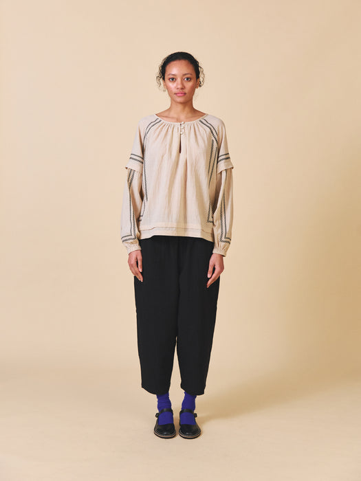 Sideline Elodie Shirt in Ecru