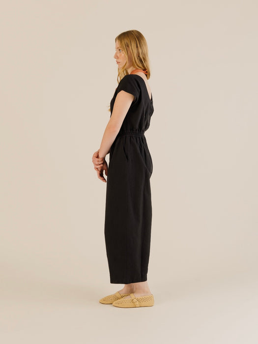 Sideline Daisy Jumpsuit in Black