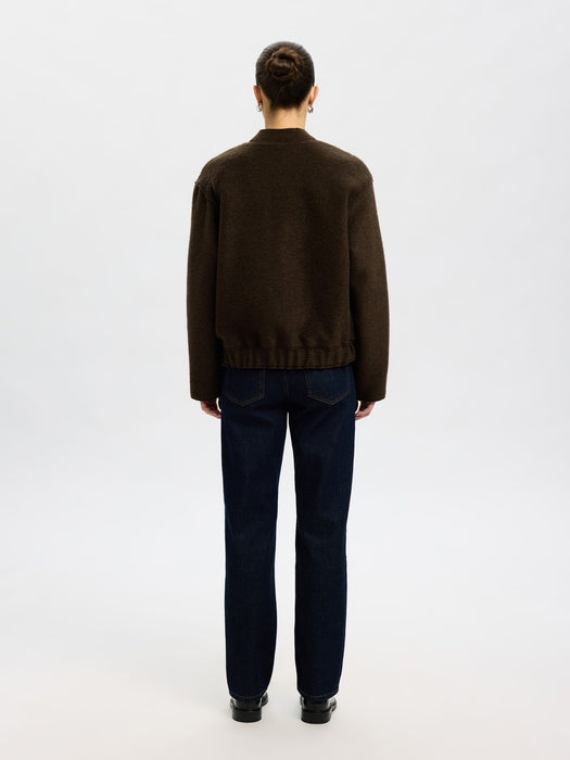 Selected Femme Reign Bomber in Delicioso