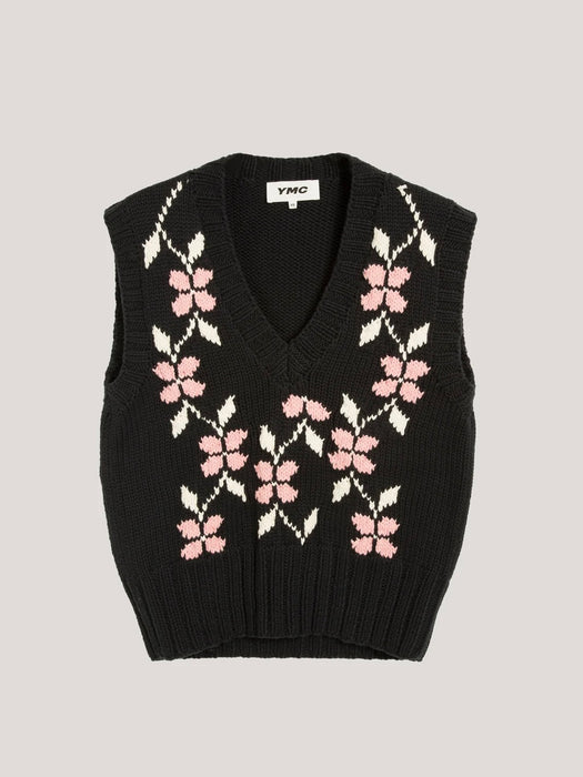 YMC Women Heidi Vest in Black Floral