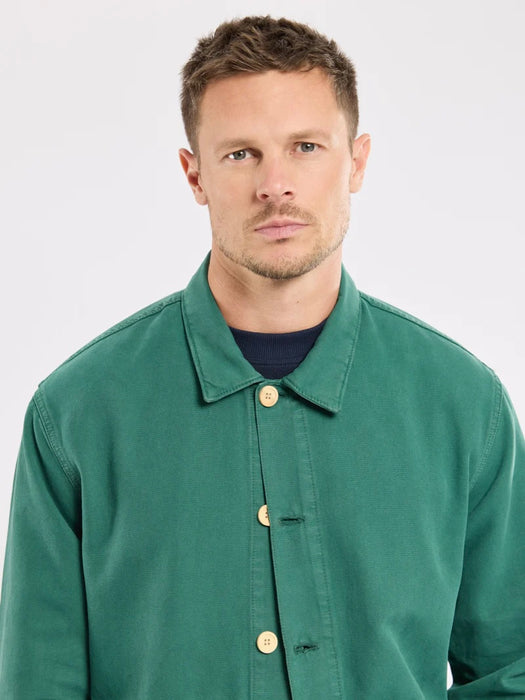 Armor Lux Fishermans Jacket in Dark Ivy Green