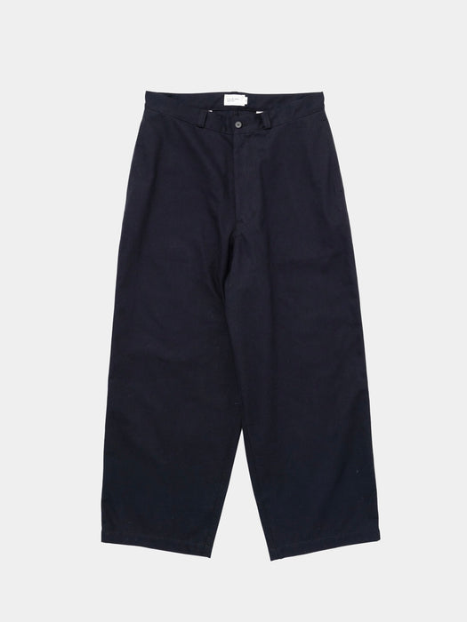 Still By Hand Wide Pants in Peached Navy