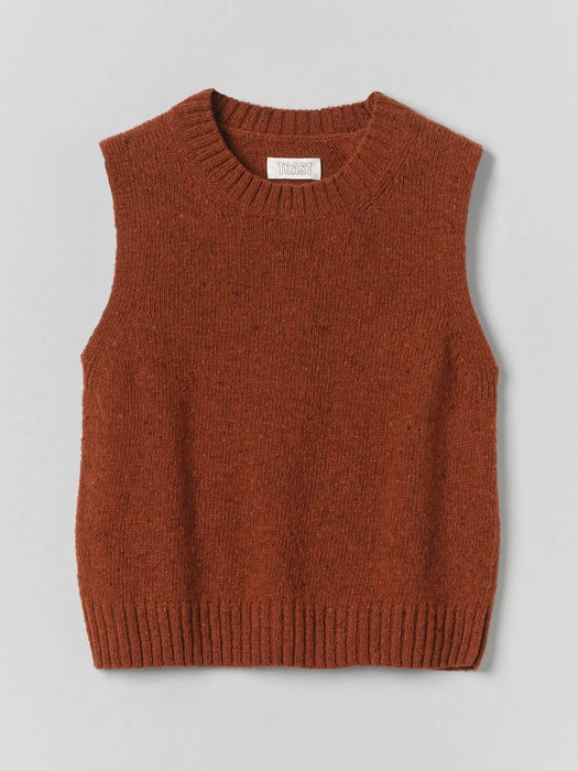 Toast Women Donegal Merino Tank in Rust