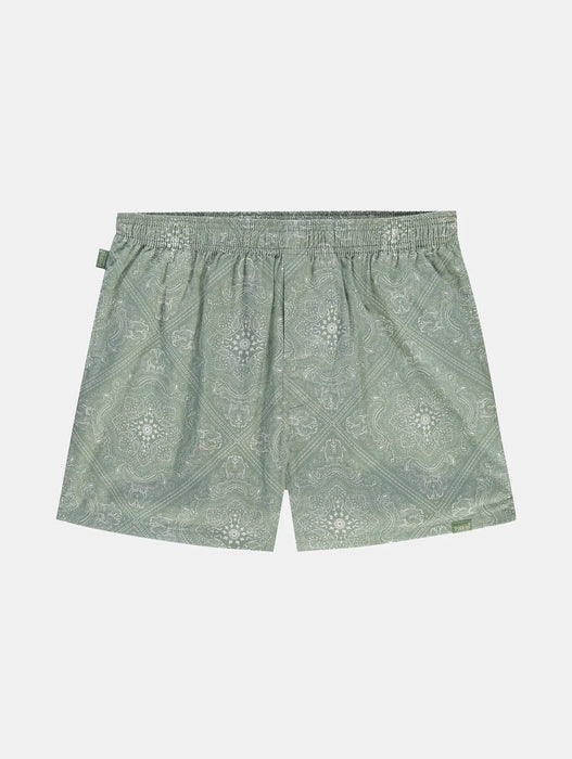 Pockies Boxer Shorts in Paisley Green