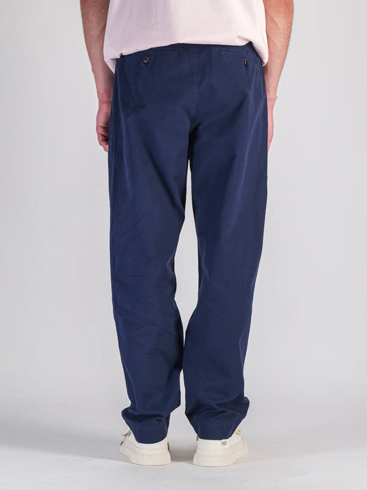 Parages Double Pleat Twill Pants in Navy