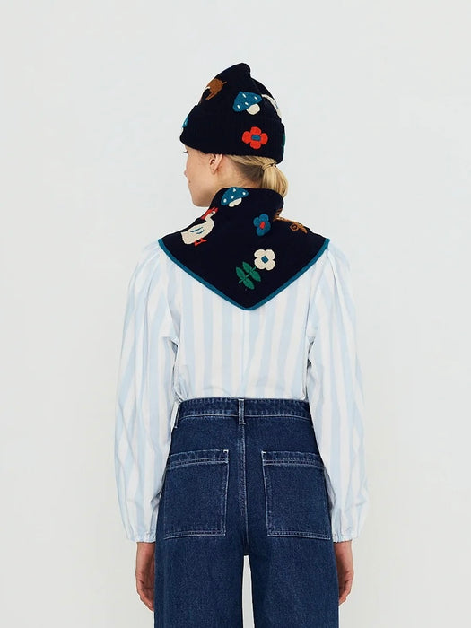 The Tiny Big Sister Fall Bandana in Navy
