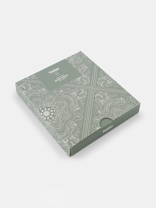 Pockies Boxer Shorts in Paisley Green