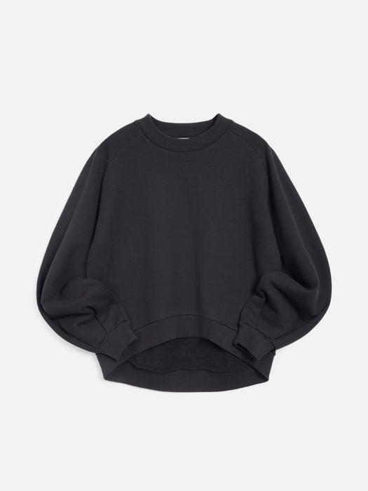 YMC Women Bellow Sleeve Sweatshirt in Black