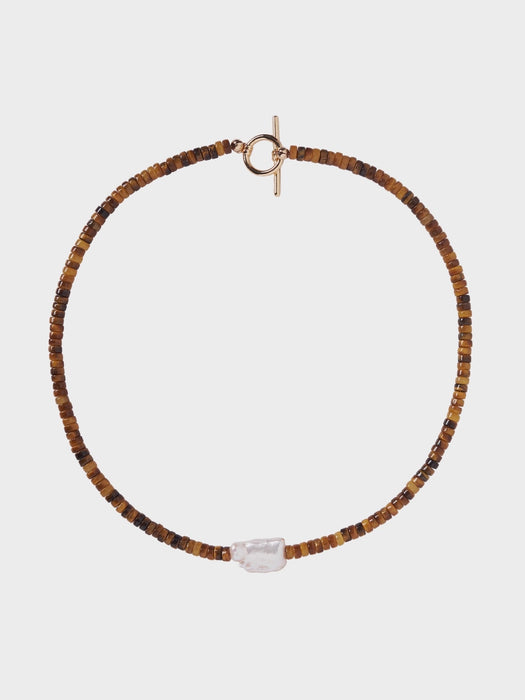 Blooming Dreamer Umiko Tigers Eye Necklace