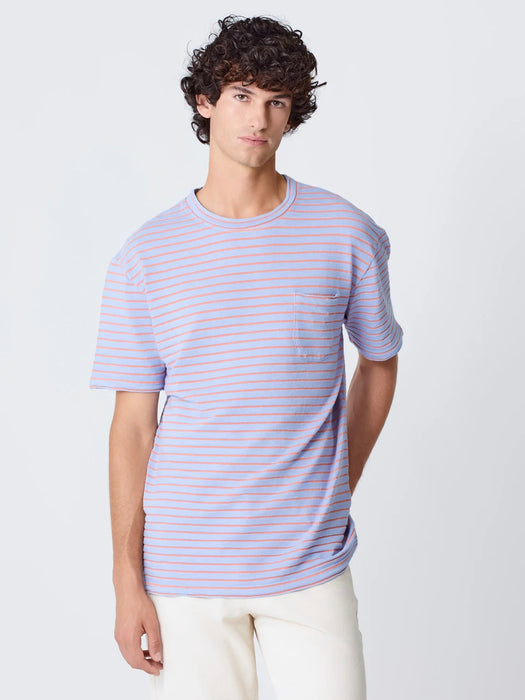La Paz Guerreiro T-Shirt in Wind Blue / Sunrise Stripes