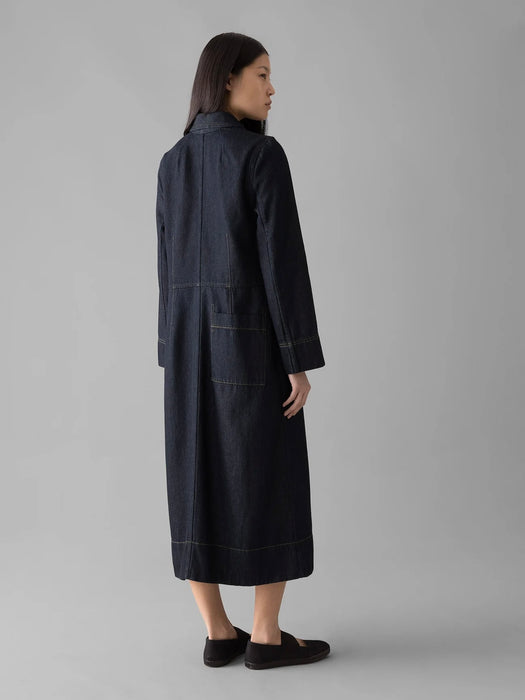 Toast Denim Dress in Indigo Cotton Hemp