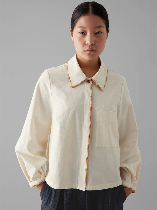 Toast Mixed Embroidery Shirt in Ecru/Multi