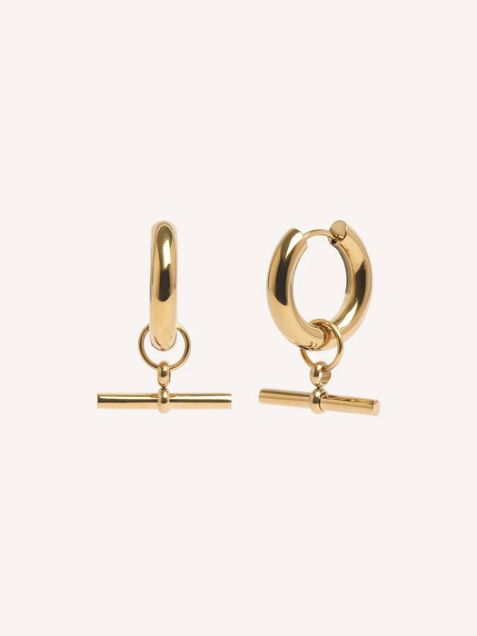 And Danu Lock Earrings in Gold