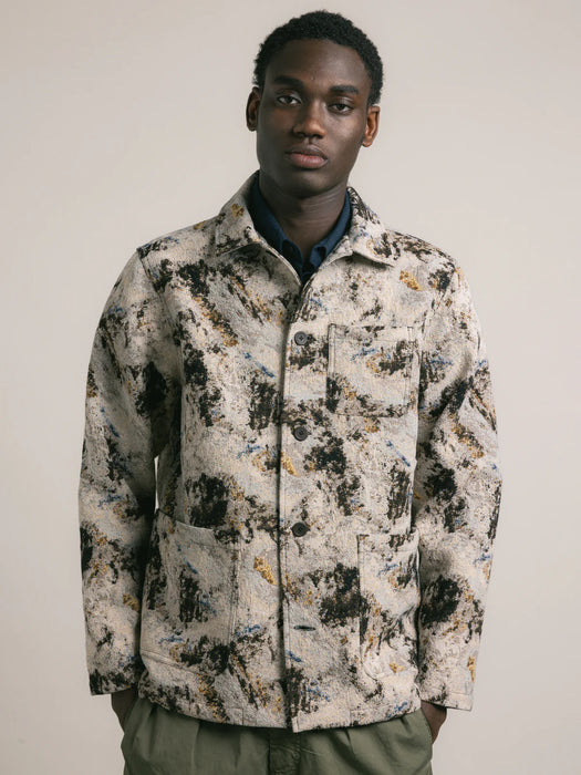 Kestin Ormiston Jacket in Brown Camp Jacquard