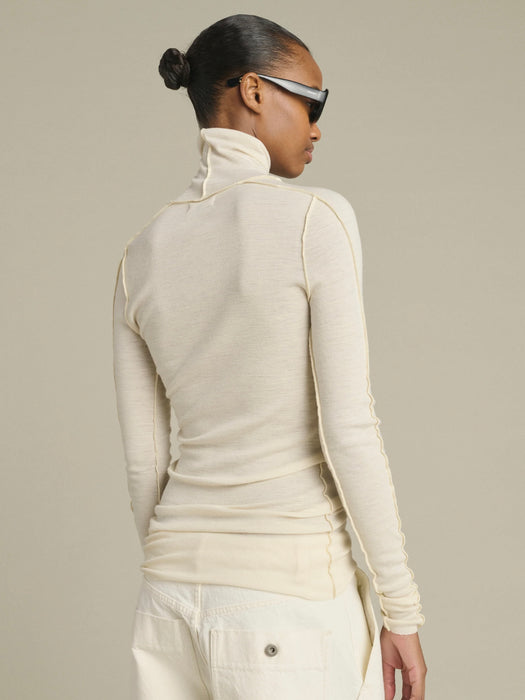 Soeur Lois High-neck Top in Ecru