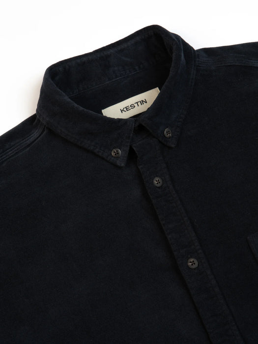 Kestin Raeburn BD Shirt in Dark Navy Moleskin