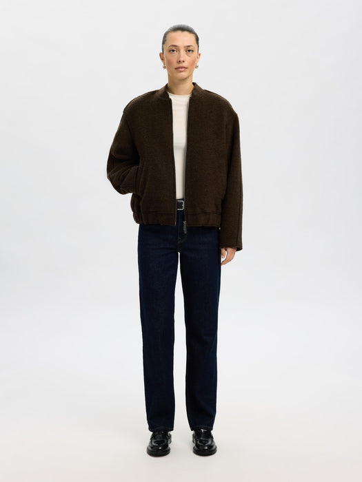Selected Femme Reign Bomber in Delicioso