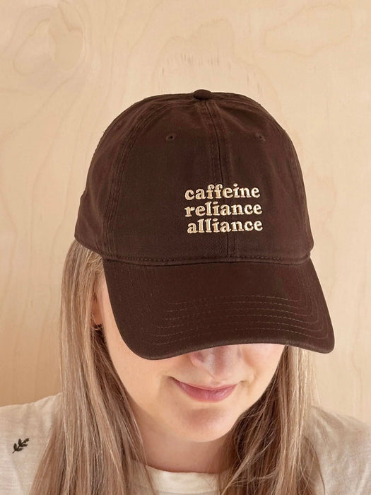 Alphabet Caffeine Reliance Alliance Cap in Brown