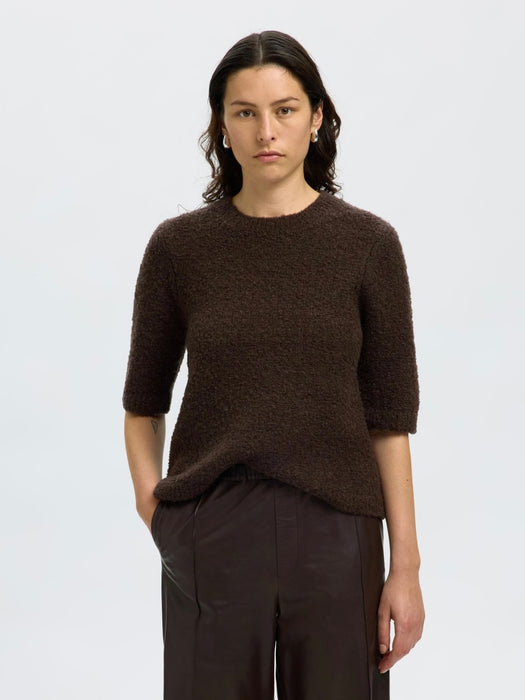 Selected Femme Leleu Knitted Top in Delicioso