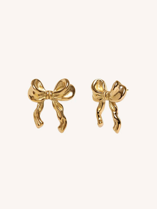 And Danu Bow Earrings in Gold