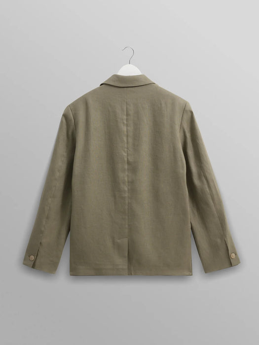 Wax Fintry Blazer in Khaki Linen