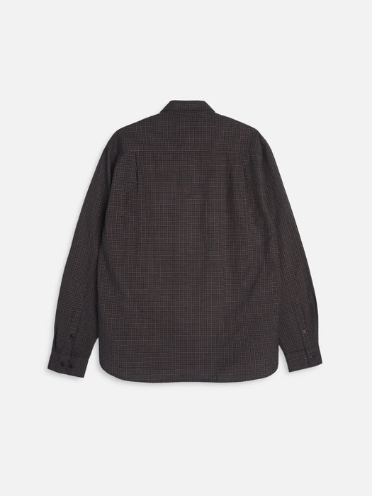 YMC Men Curtis Shirt in Grey Multi