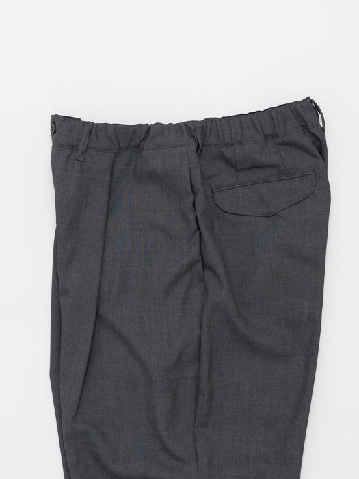 Still By Hand Wide Pant in Charcoal Summer Wool