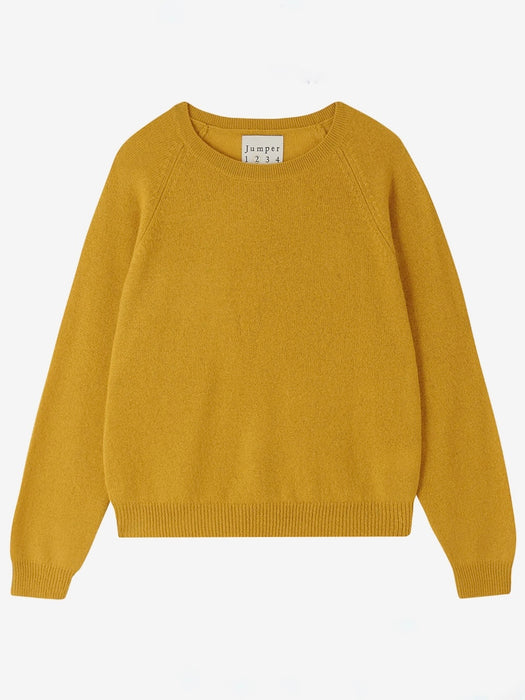 Jumper 1234 Cropped Crew Knit in Spicy Mustard