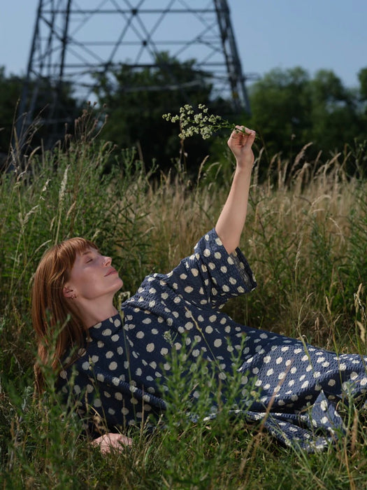Kate Sheridan Edie Dress in Blue Spot