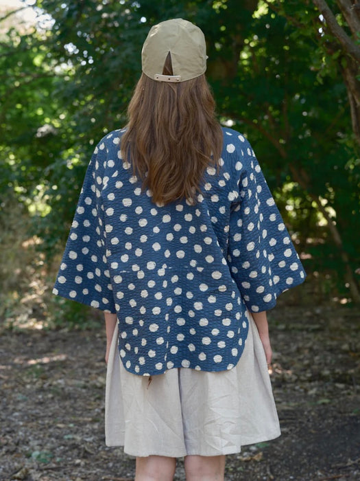 Kate Sheridan Folk Shirt in Blue Spot