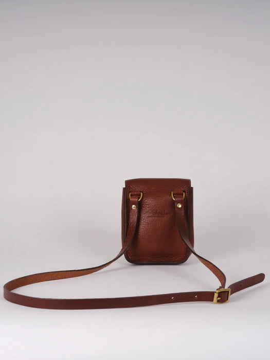 Kate Sheridan Half Orbed Tab Bag in Chestnut