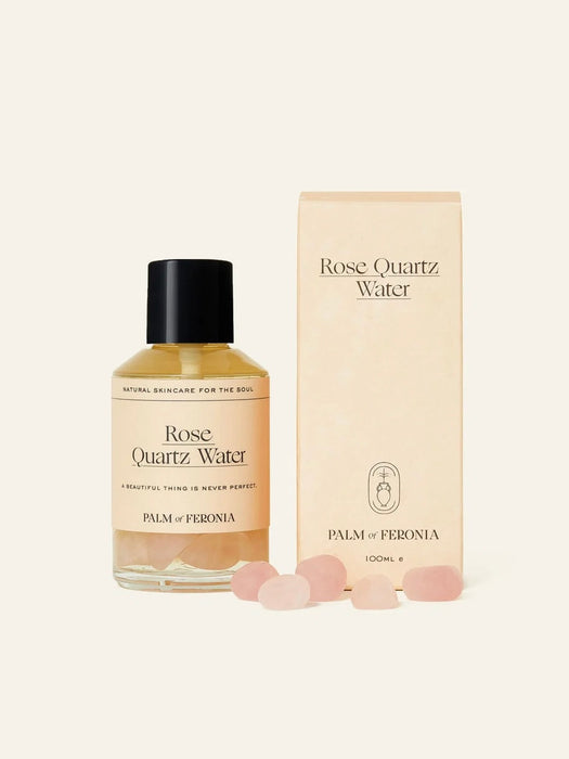 Palm of Feronia Rose Quartz Water