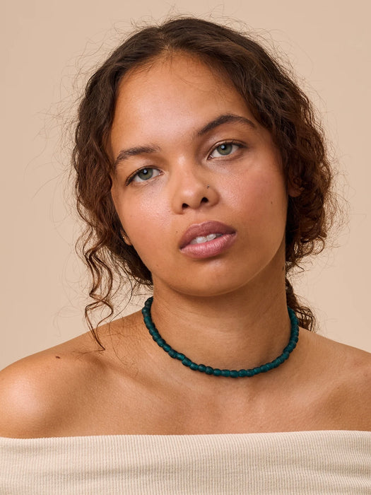 Earth Age Ghanaian Necklace in Midnight Tide