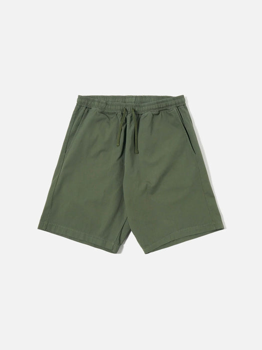 Universal Works Simple Short in Olive Kelly Cotton