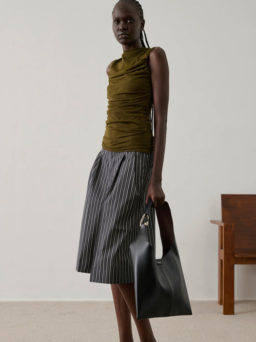 Soeur Henna Shorts in Black / Cardamom Stripe