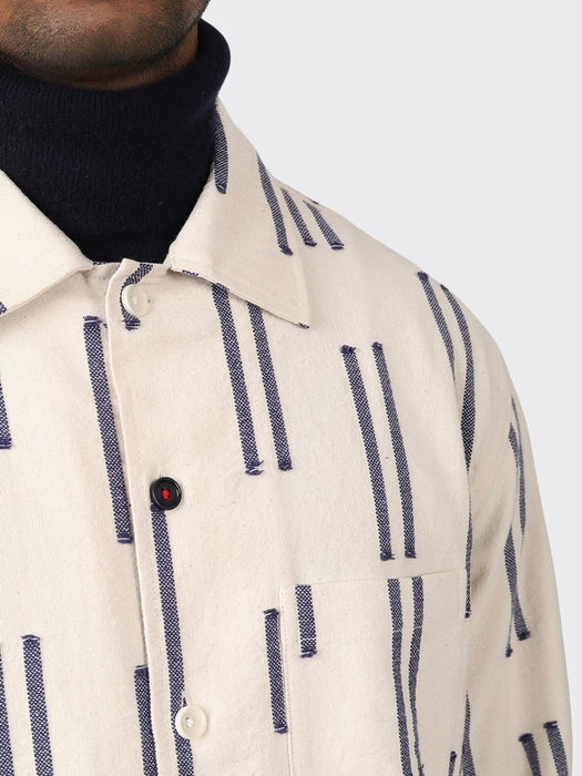 Kardo Gianni Shirt in Natural Jacquard