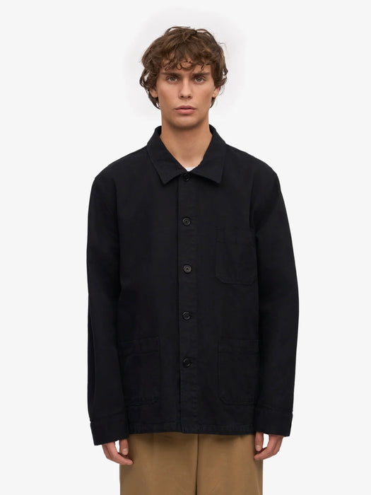 Colorful Standard Organic Workwear Jacket in Deep Black