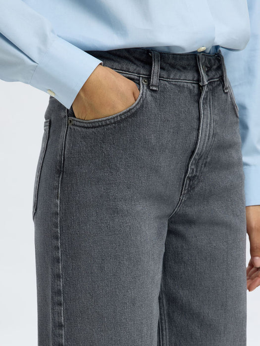Selected Femme Kori Jeans in Medium Grey