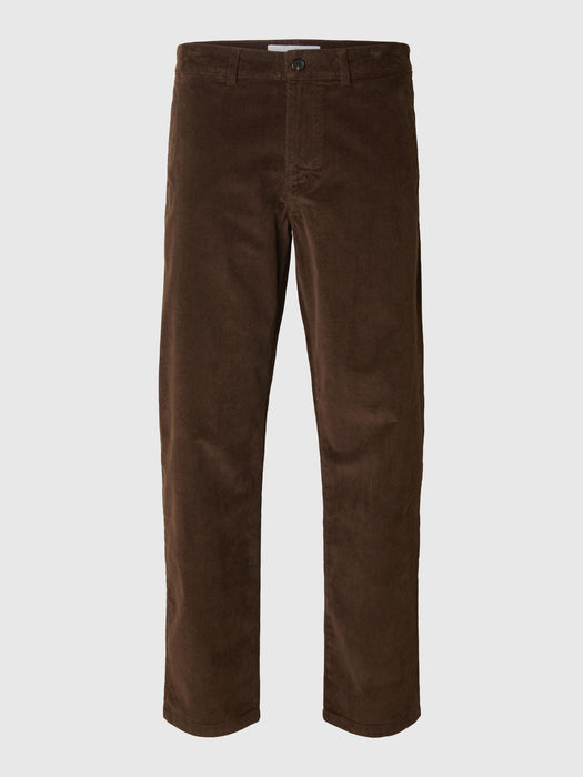 Selected Homme Miles Cord Trousers in Demitasse