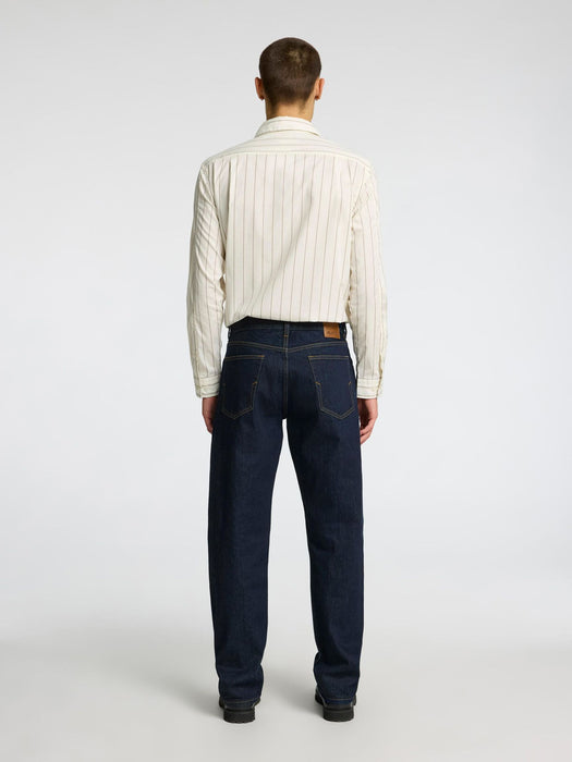 Selected Homme Ben Straight Jeans in Dark Blue Denim