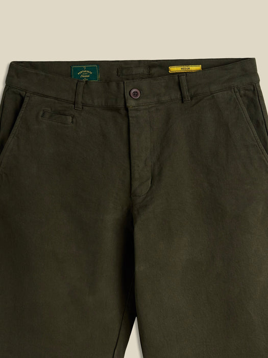 Portuguese Flannel Labura Trousers in Olive
