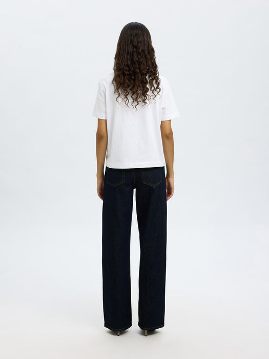 Selected Femme Kori Jeans in Dark Blue Denim